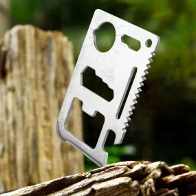 11 in 1 Stainless Steel Survival Card tool