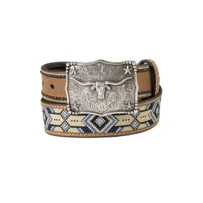 3D Boy's Southwestern Long Horn Belt