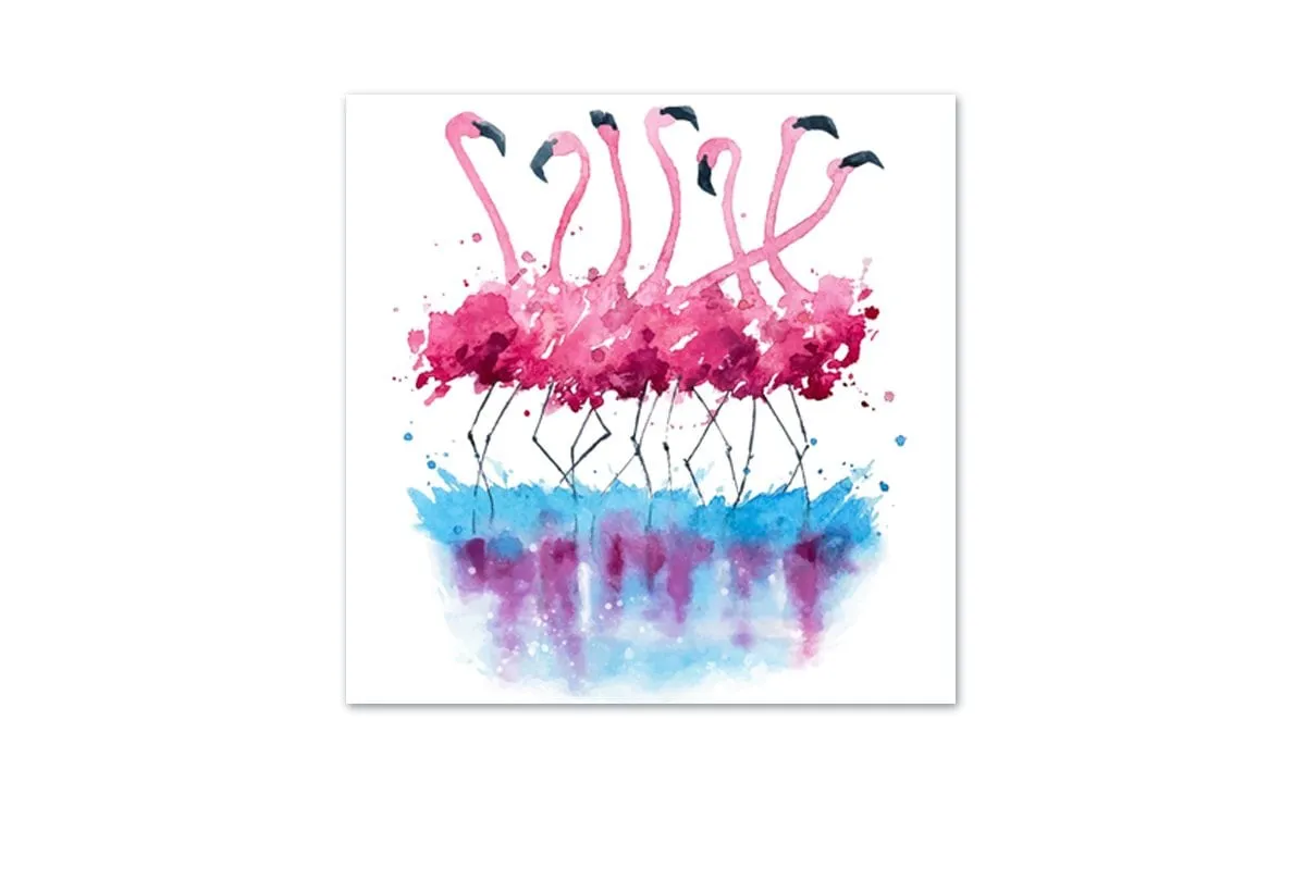 Abstract Flamingo | Abstract Wall Art Print