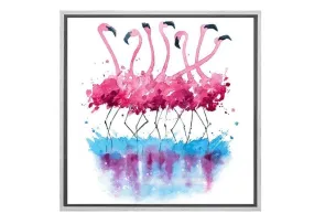 Abstract Flamingo | Abstract Wall Art Print