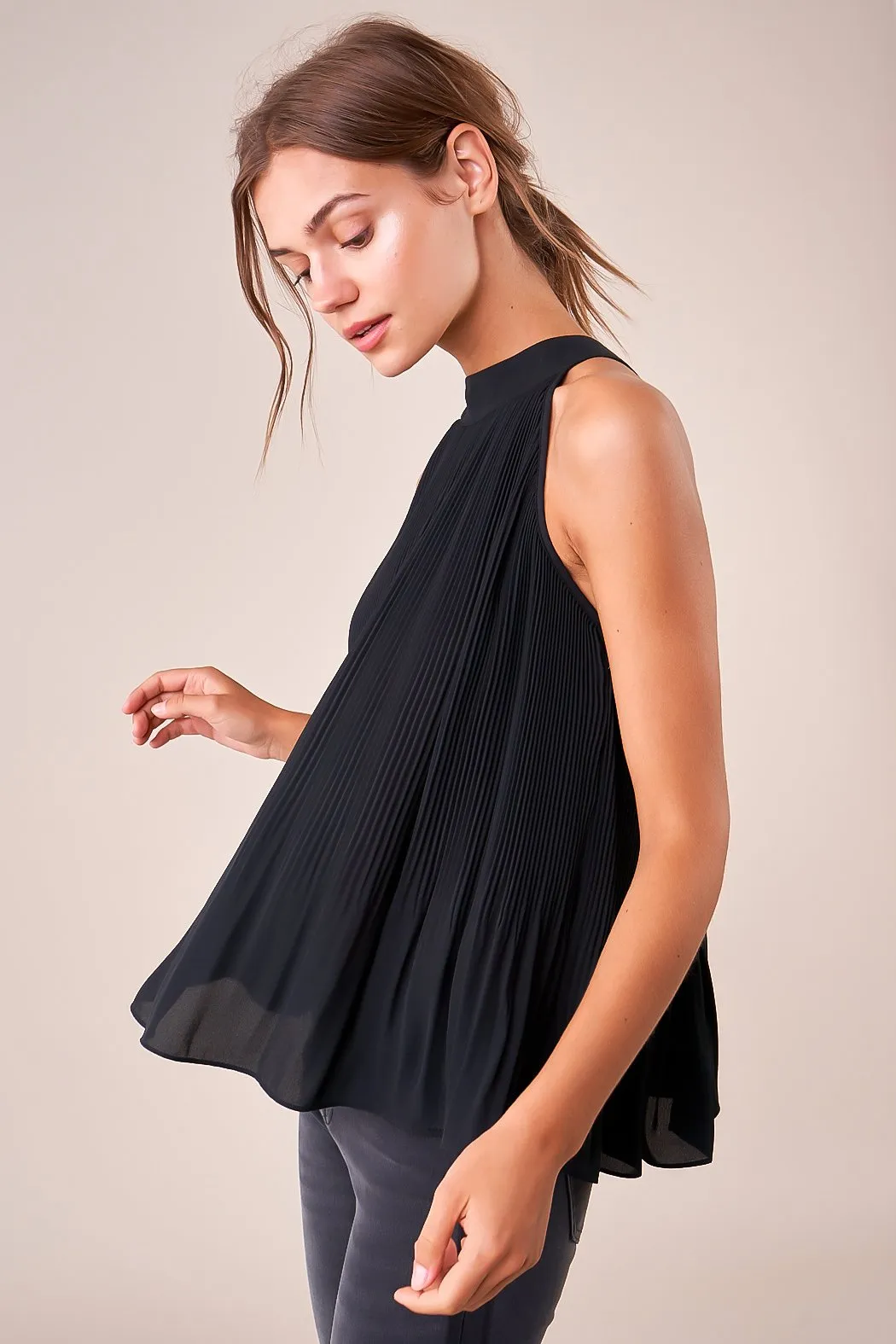 Acadia Pleated Halter Top