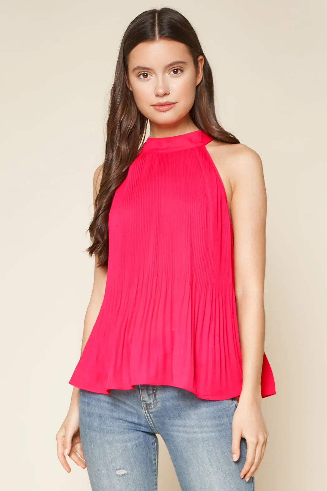 Acadia Pleated Halter Top