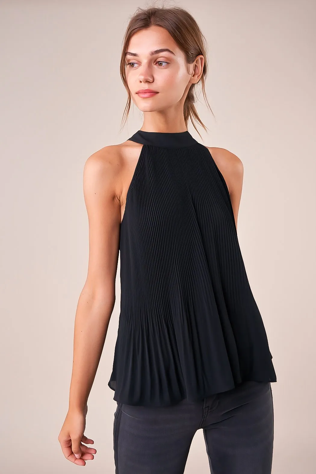 Acadia Pleated Halter Top