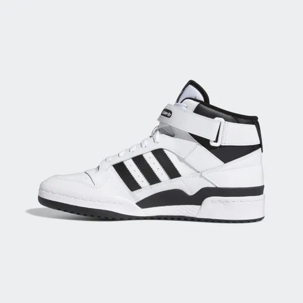 Adidas Men's Forum Mid Shoes - Core Black / Cloud White