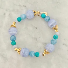 Aquamarine Rainbow Bracelet