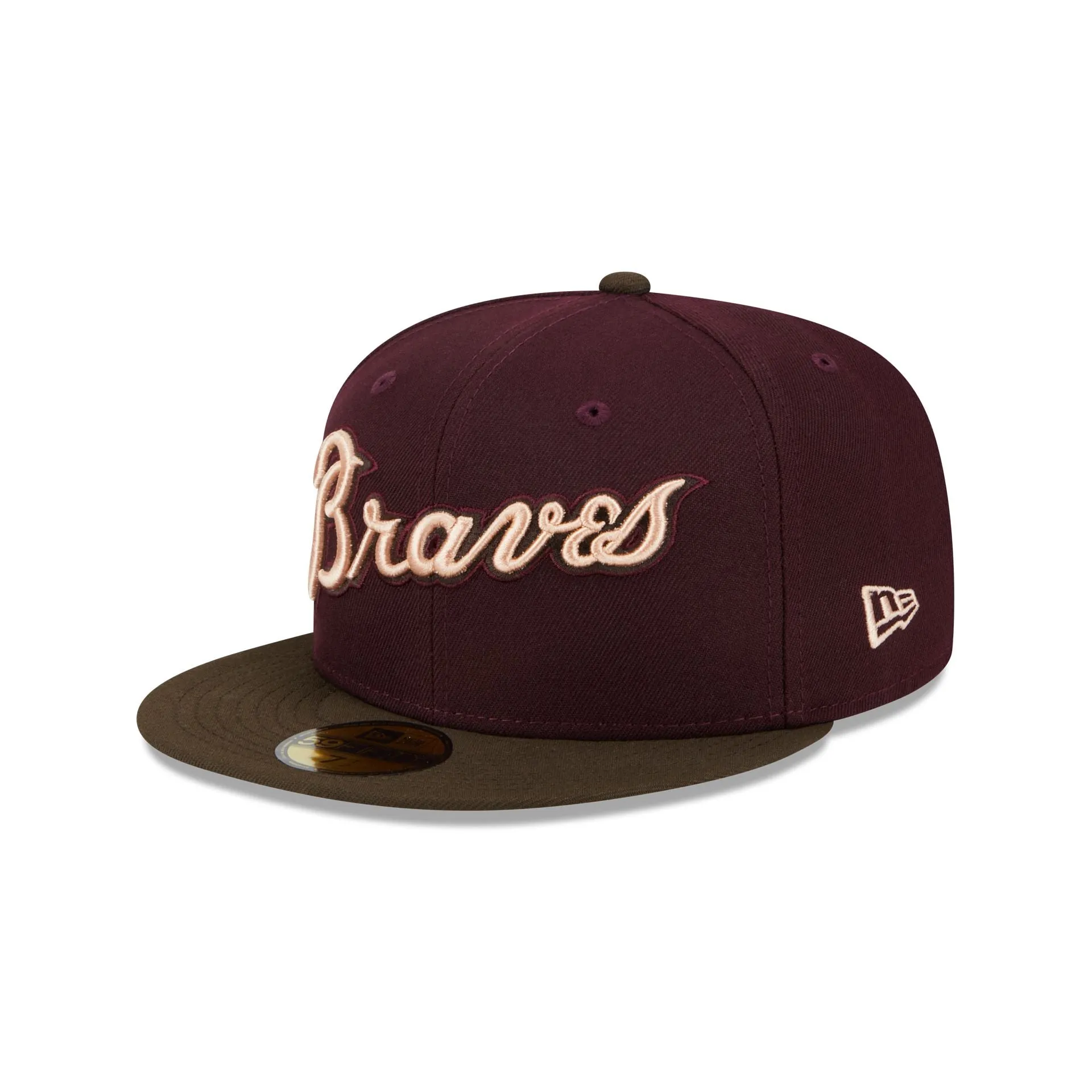 Atlanta Braves Berry Chocolate 59FIFTY Fitted Hat