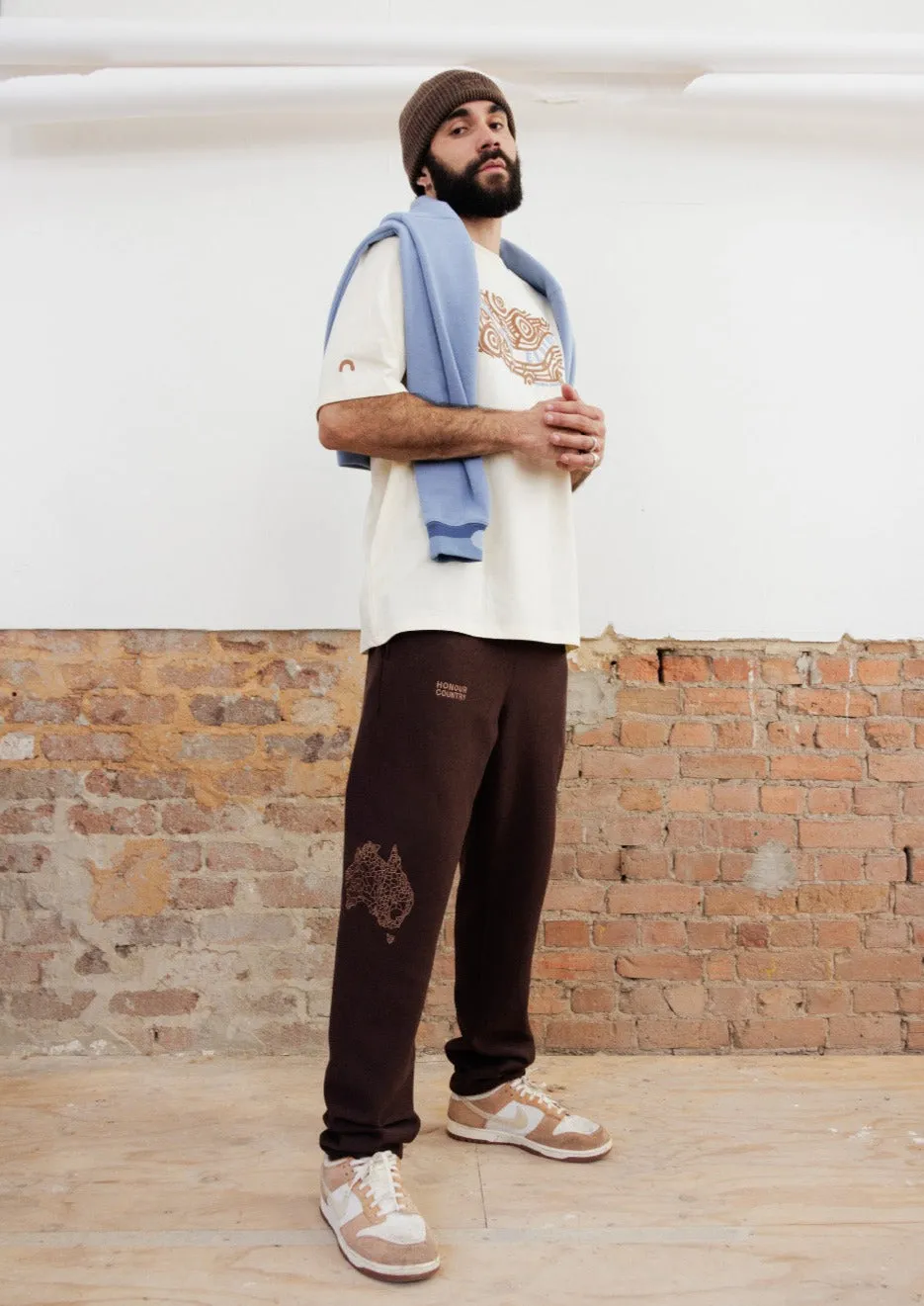 Brown Honour Country Track Pants