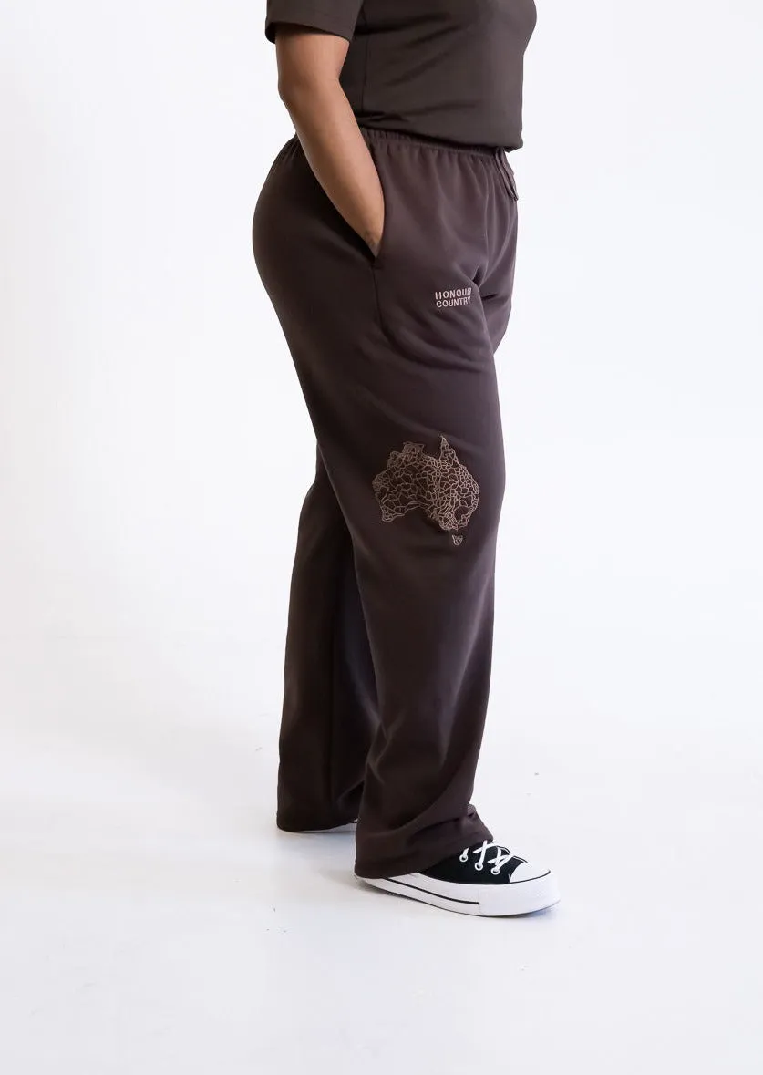 Brown Honour Country Track Pants