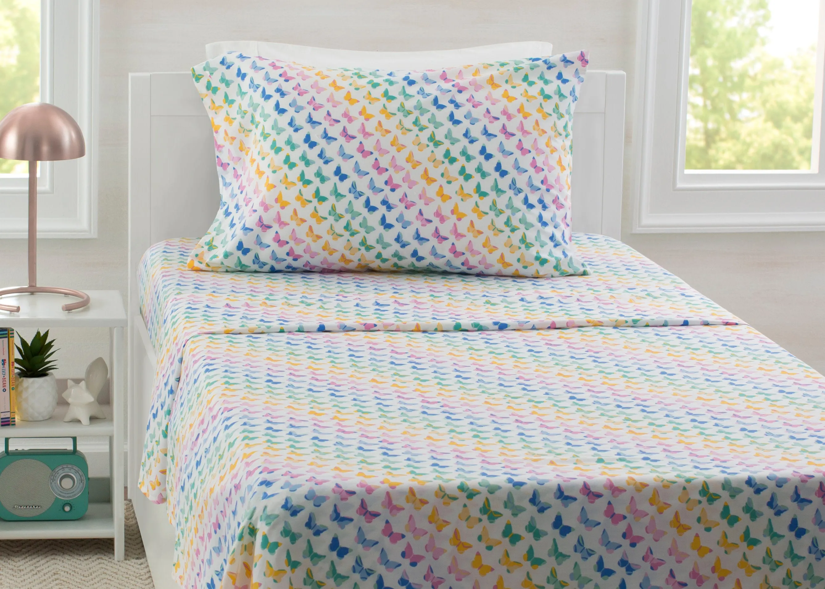 Butterflies 3-Piece Twin Sheet Set