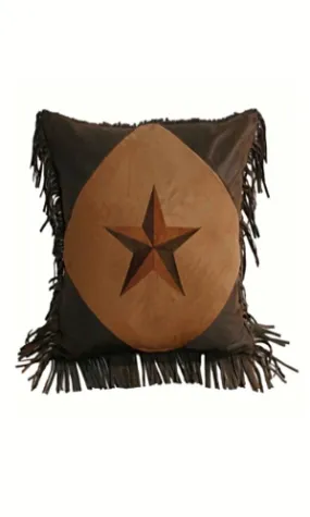 Cowgirl Kim Laredo Tan Star Pillow