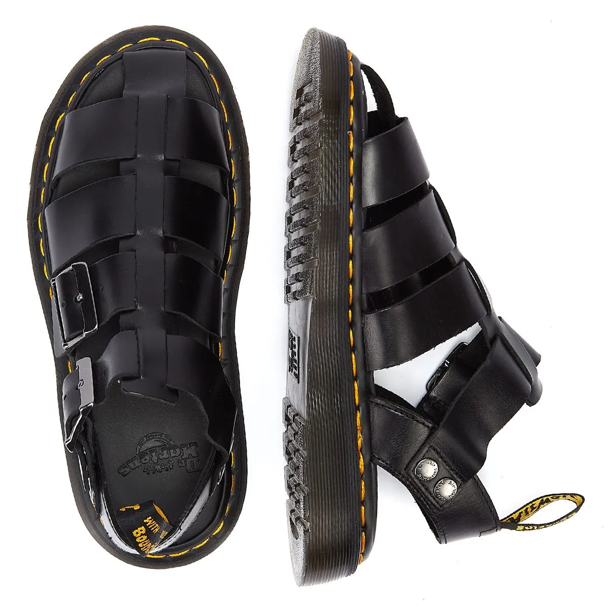 Dr. Martens Garin Shore Brando Black Sandals