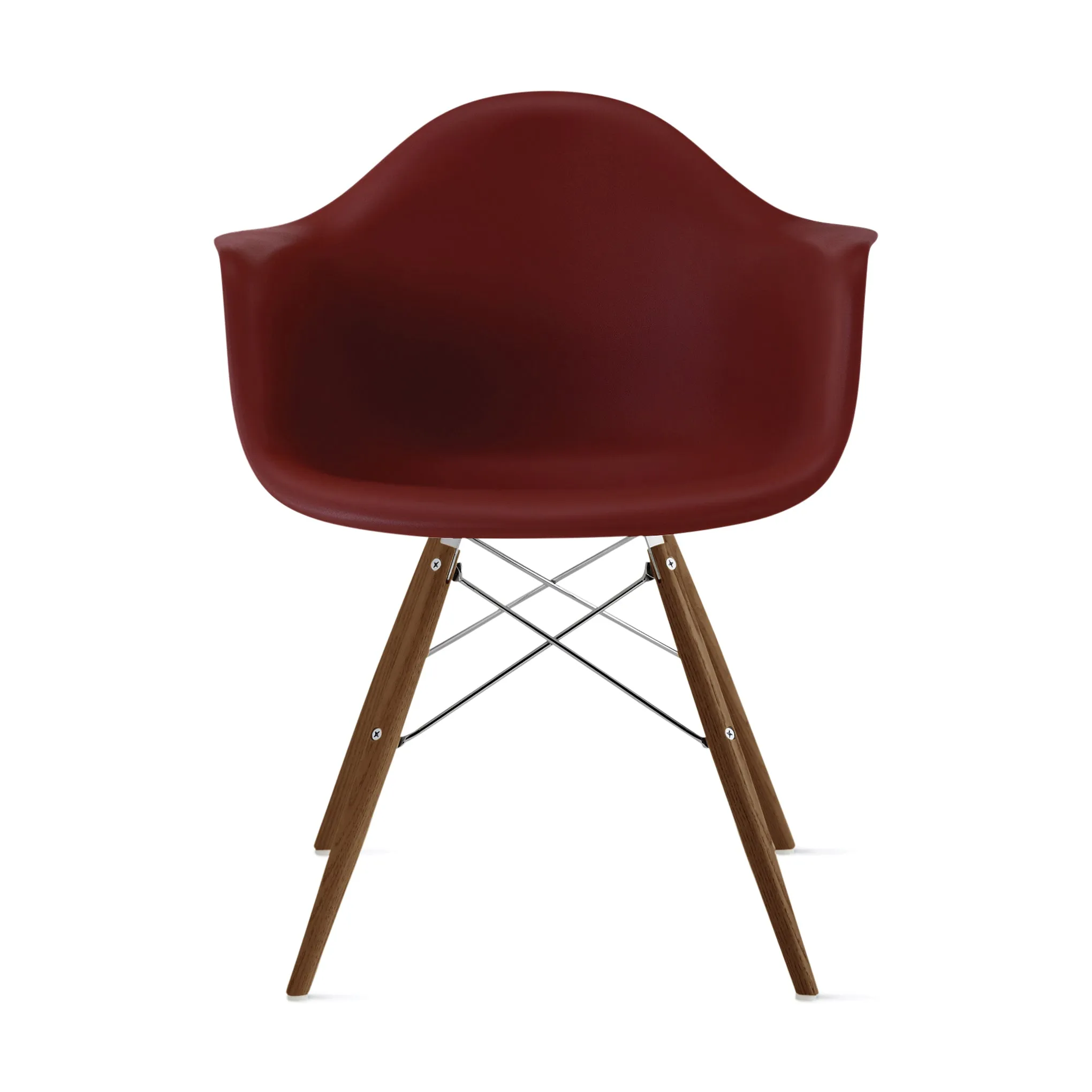 Eames® Molded Recycled Plastic Armchair from Herman Miller - Brick Red