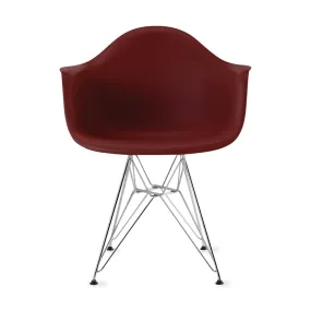 Eames® Molded Recycled Plastic Armchair from Herman Miller - Brick Red