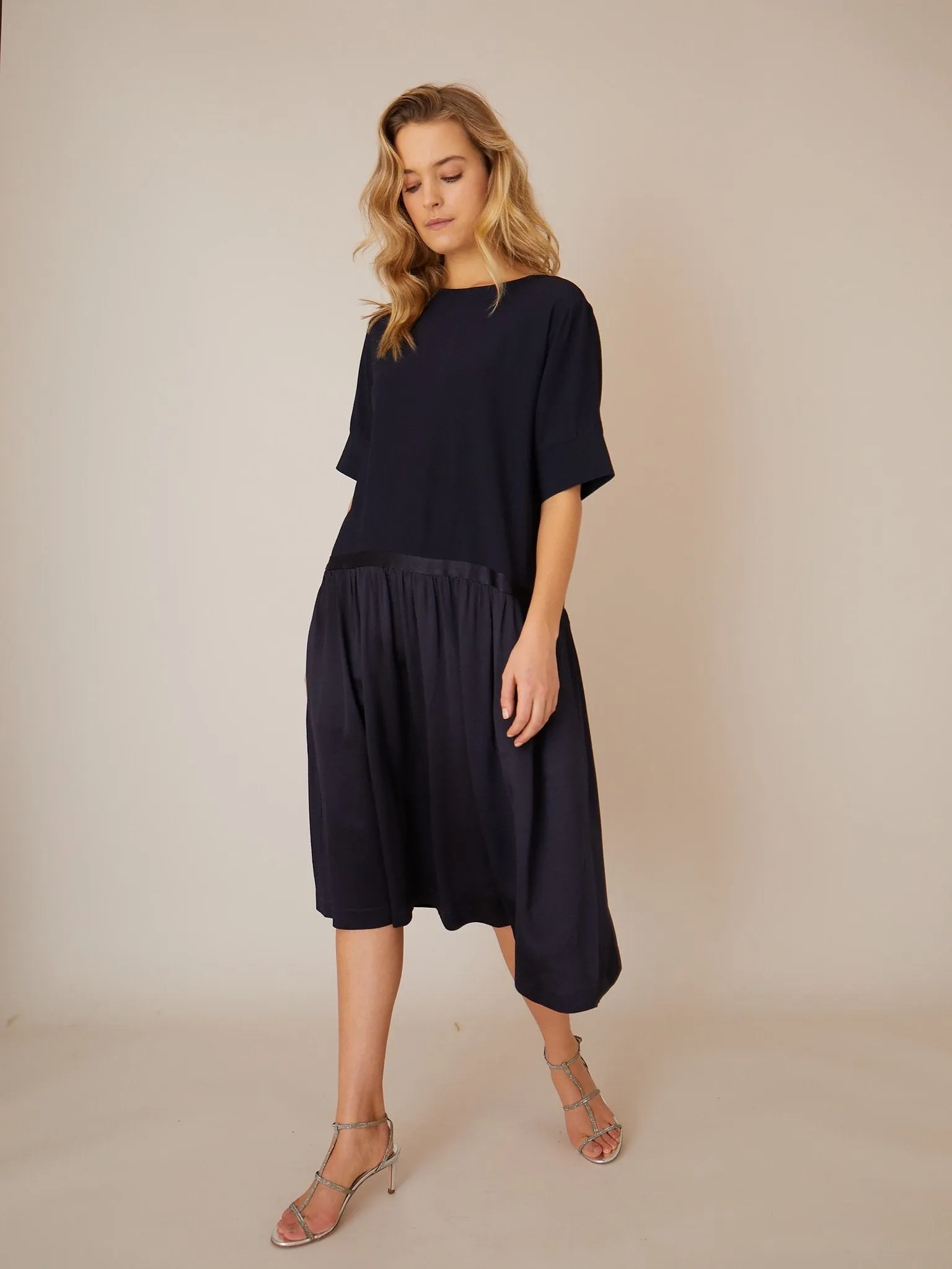 Evelyn Dress - Navy