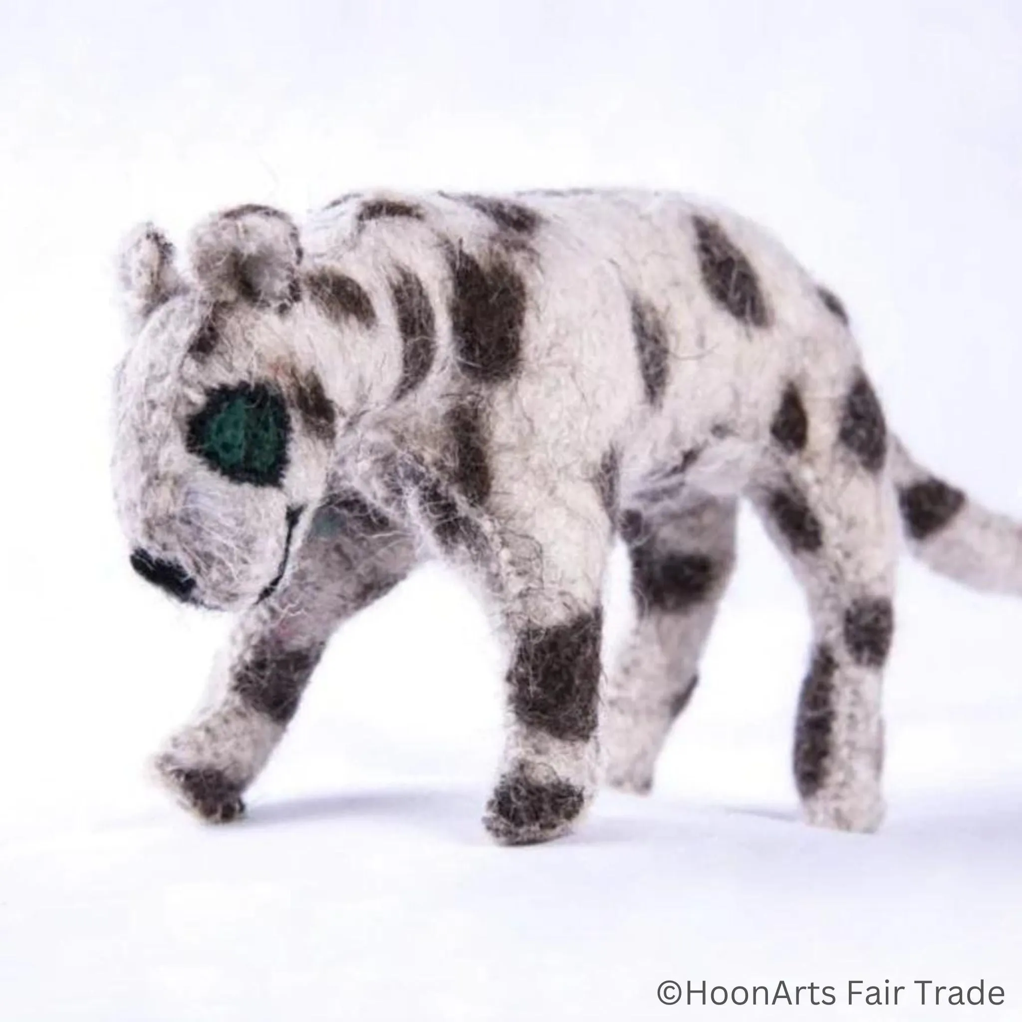 Felt Snow Leopard - Stuffed Animal - Fair Trade