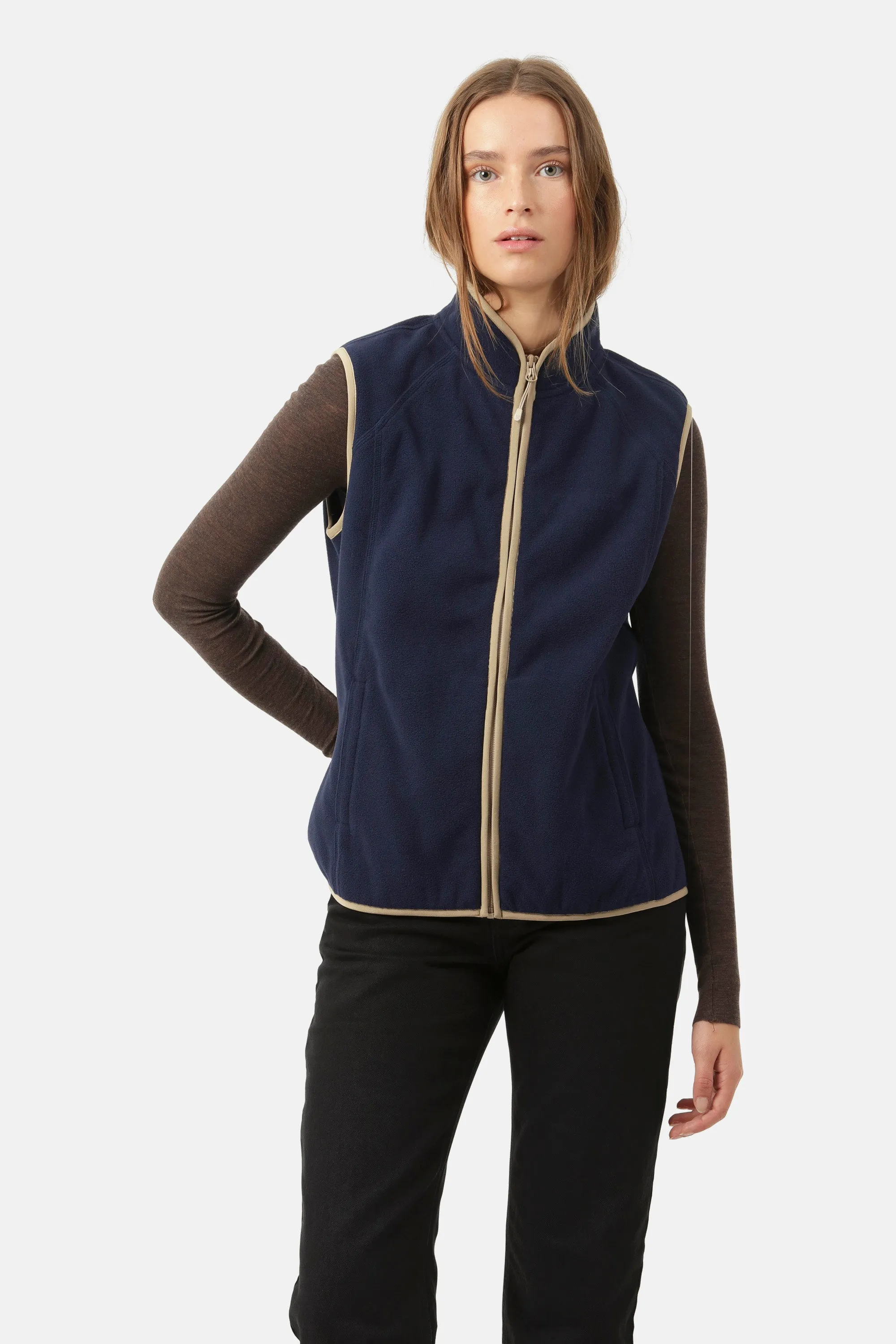 Fleece Vest - Navy