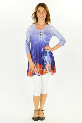 Flowers and Butterfly Tunic