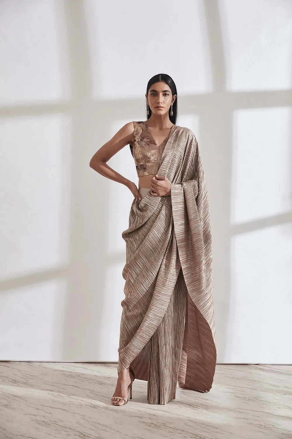 Metallic 2.0 Sari with APS Blouse