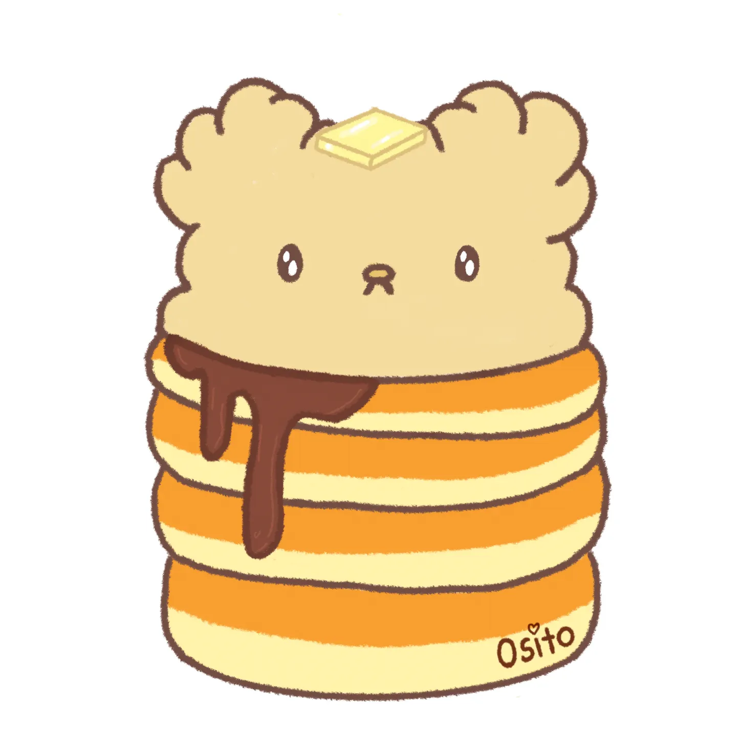 Osito Pancakes Vinyl Sticker