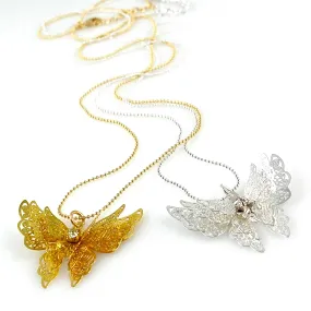 "Flutterby" Necklace (Various Colours)