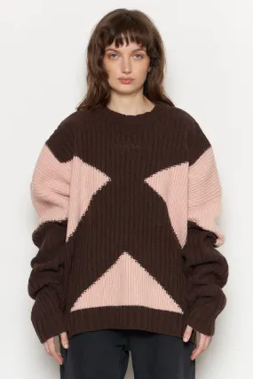 Rahil Knitted Color Block Jumper