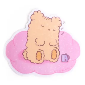 Sleepy Tea Cloud Osito Vinyl Sticker