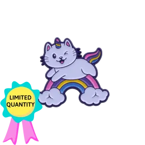 Unicorn Kitty Rainbow Enamel Pin